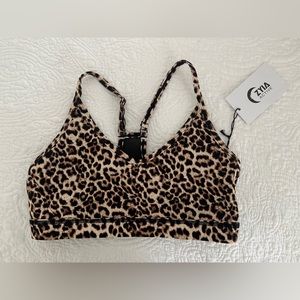 NWT ZYIA Leopard Brilliant Mesh Bra (M)